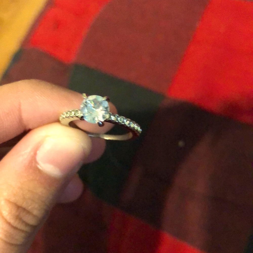 Cubic zirconia ring